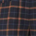 1940s Navy and Orange Plaid High Waist Sailor Ginger Pants ClothingPlus Unique Vintage Pants