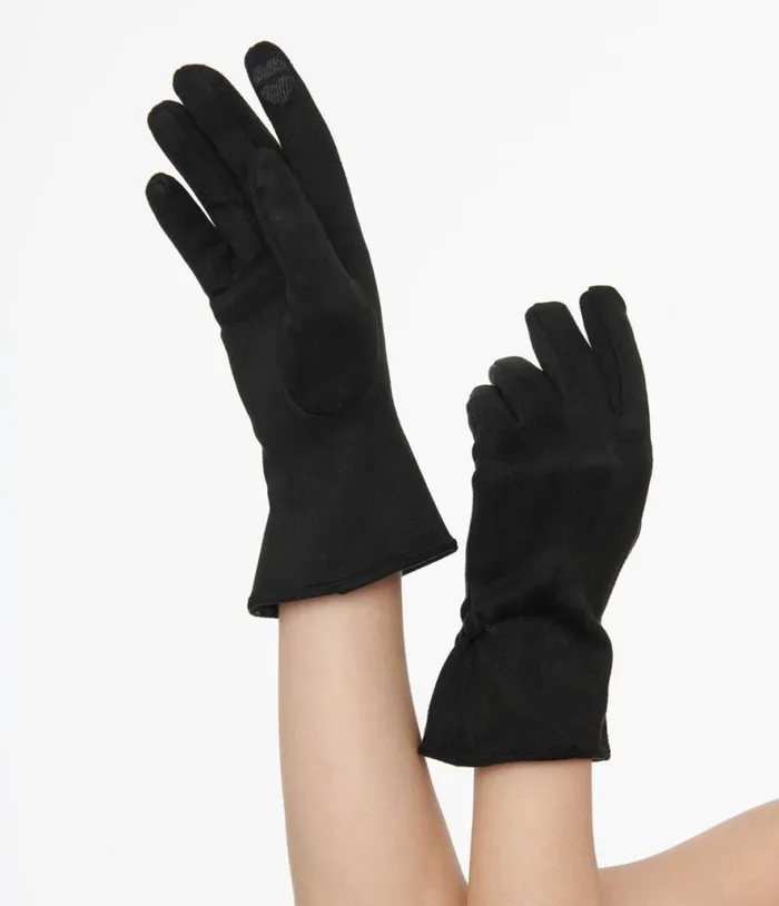 1950s Black Suede Gloves Accessories Unique Vintage Gloves and Scarves