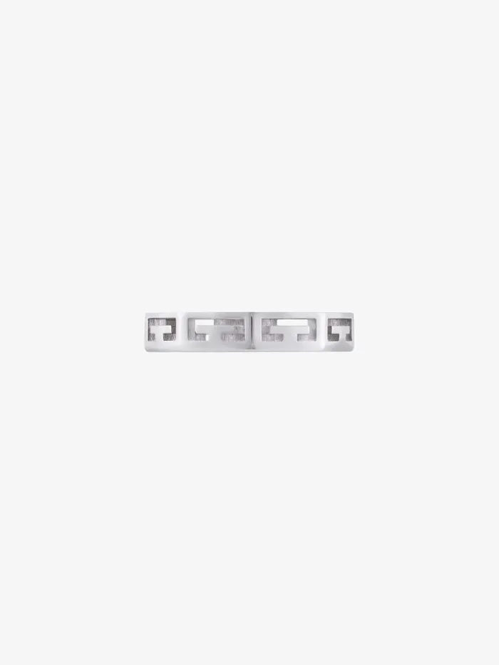 2g Ring In Metal Silvery Men Givenchy Jewelry