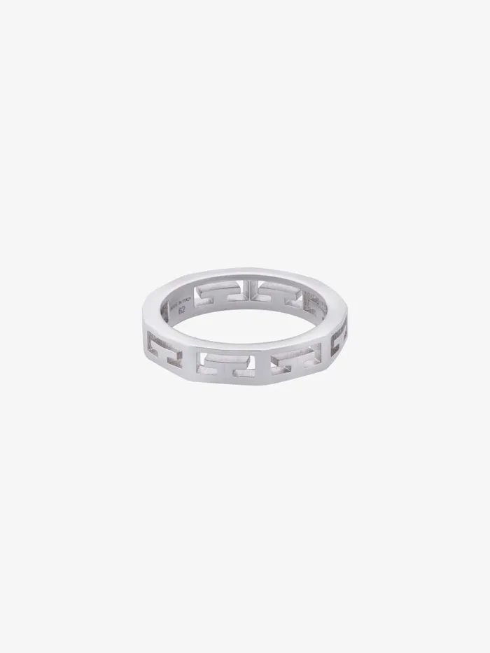 2g Ring In Metal Silvery Men Givenchy Jewelry