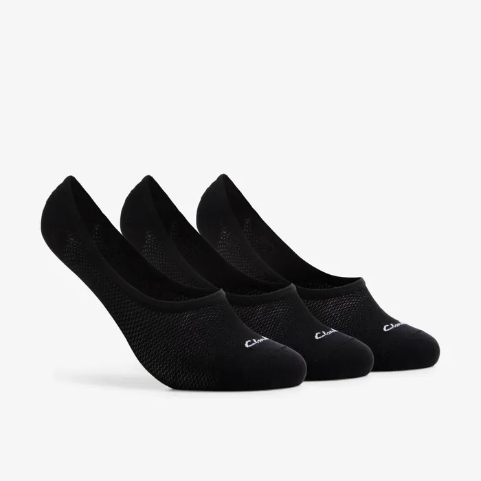 3 Pack Liners Black Men Clarks Accessories