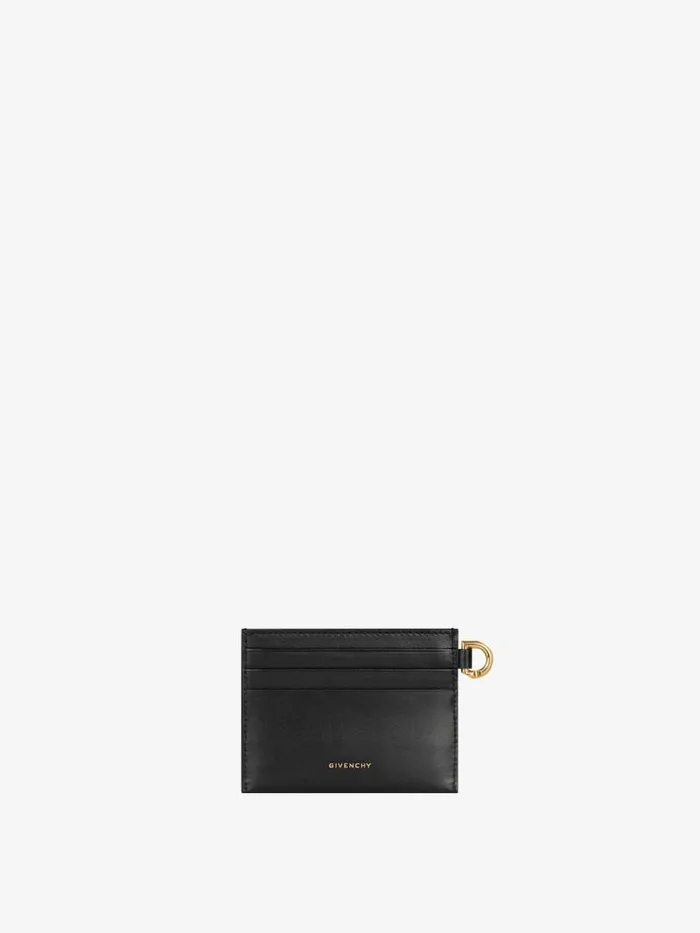 4g Card Holder In Leather Black Women Givenchy Wallets and Card Holders