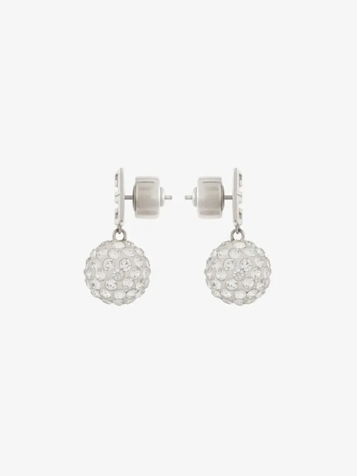 4g Earrings In Metal With Crystals Silvery Women Givenchy Jewelry