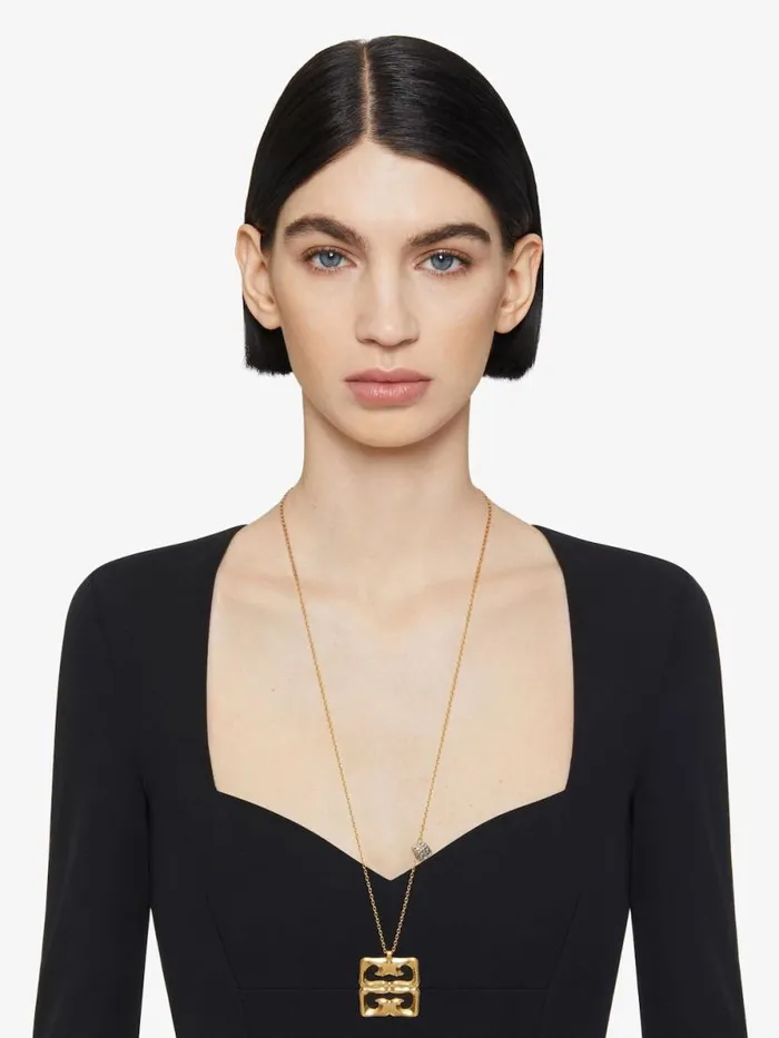 4g Liquid Necklace In Metal Golden Yellow Women Givenchy Jewelry