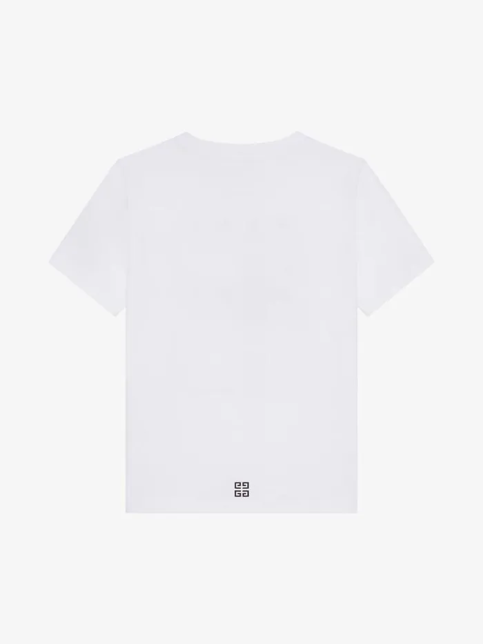 4g Stars TShirt In Cotton White Kids Givenchy
