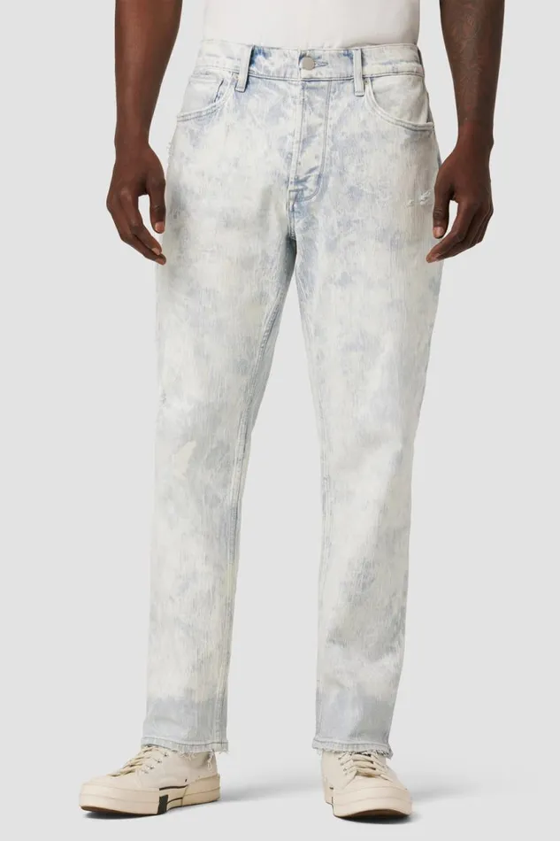 Additional Inseams Men Hudson Jeans Reese Straight Leg Jean 32034 Inseam White Acid