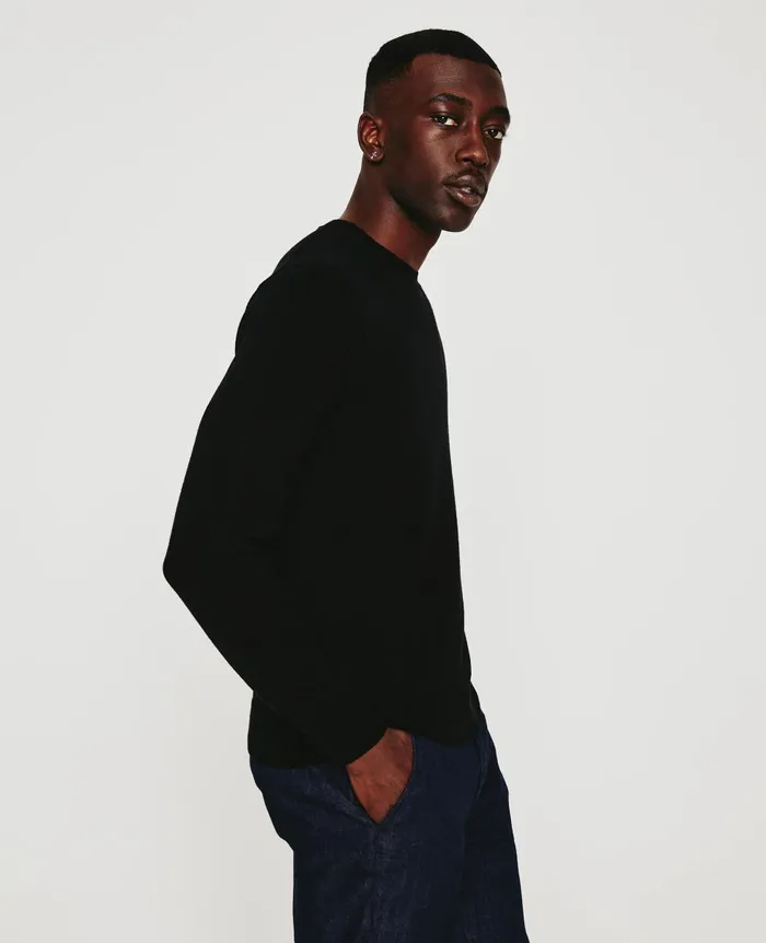 AG Jeans Beck Crew True Black Men Sweatshirts AG Jeans Beck Crew True Black Men Sweatshirts