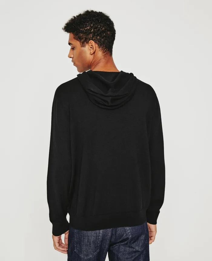 AG Jeans Beck Hoodie True Black Men Sweatshirts