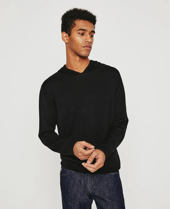 AG Jeans Beck Hoodie True Black Men Sweatshirts AG Jeans Beck Hoodie True Black Men Sweatshirts