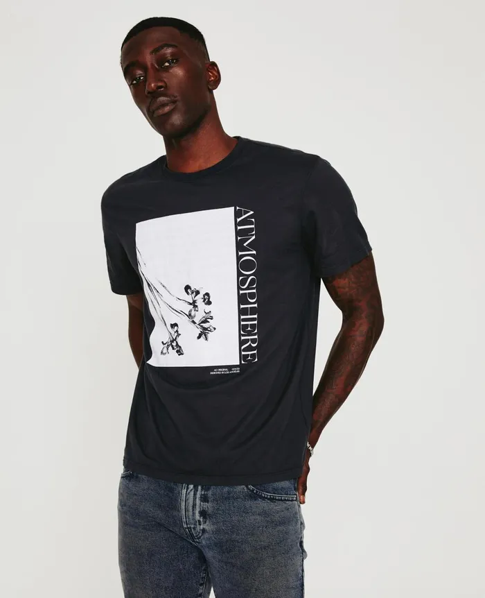 AG Jeans Bryce Crew Atmosphere Ink Stone Men Tees