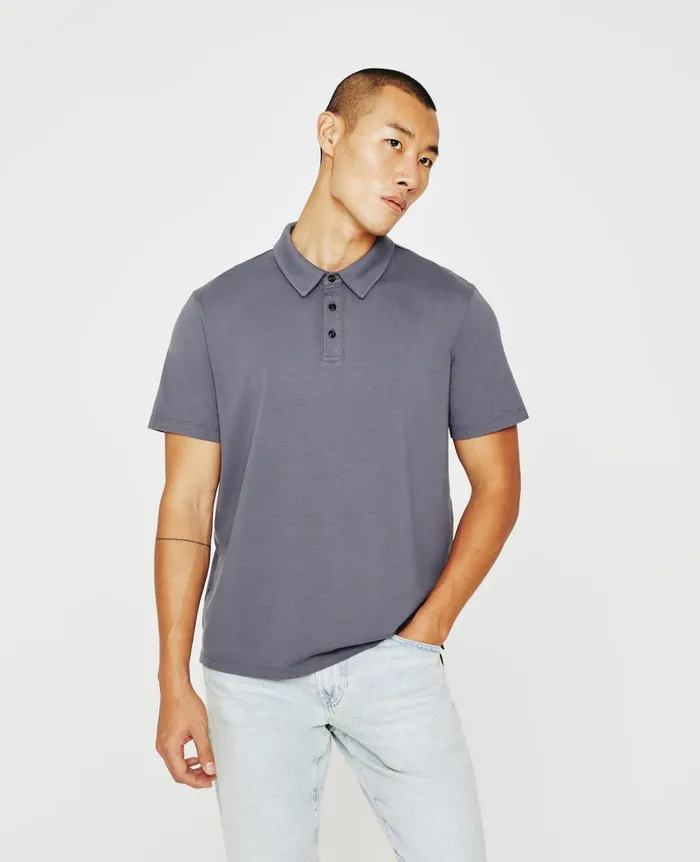 AG Jeans Bryce Polo Slate Sky Men Polos AG Jeans Bryce Polo Slate Sky Men Polos