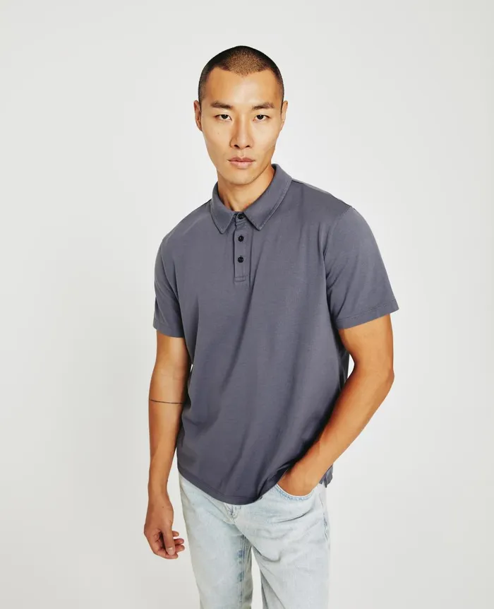 AG Jeans Bryce Polo Slate Sky Men Polos AG Jeans Bryce Polo Slate Sky Men Polos