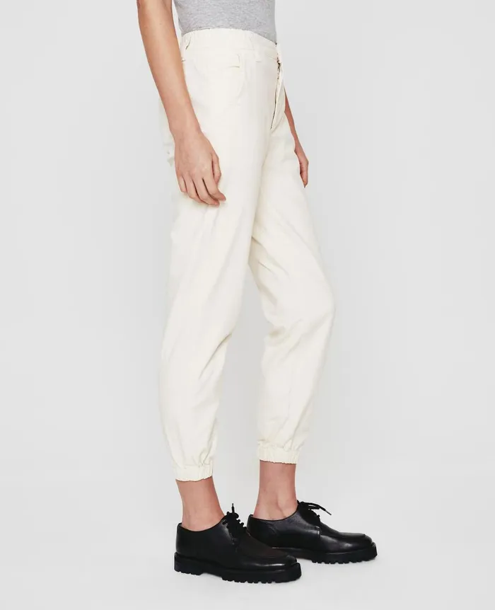 AG Jeans Caden Jogger White Cream Women Pants AG Jeans Caden Jogger White Cream Women Pants