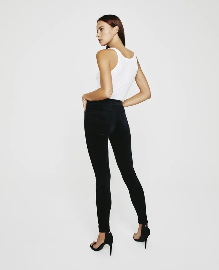 AG Jeans Farrah Skinny Super Black Women Pants AG Jeans Farrah Skinny Super Black Women Pants