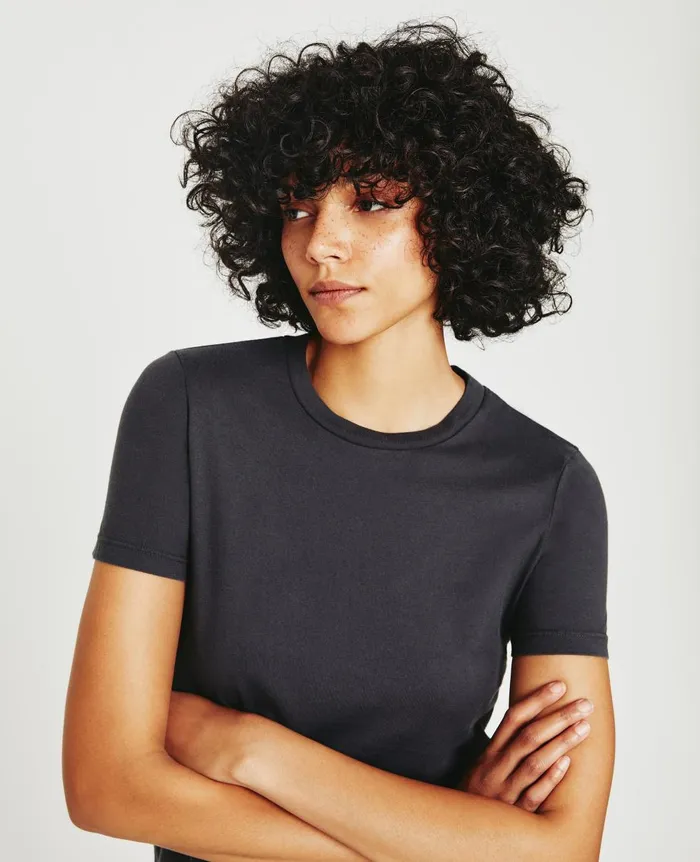 AG Jeans Jagger Crew Ink Stone Women Tees and Tanks