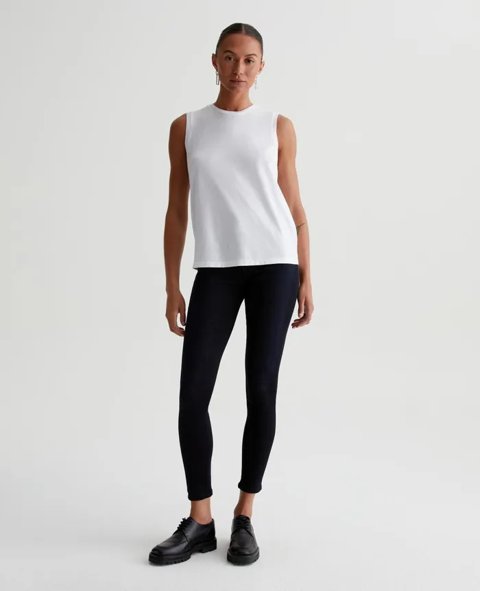 AG Jeans Jagger Muscle Tank True White Women Tees and Tanks AG Jeans Jagger Muscle Tank True White Women Tees and Tanks