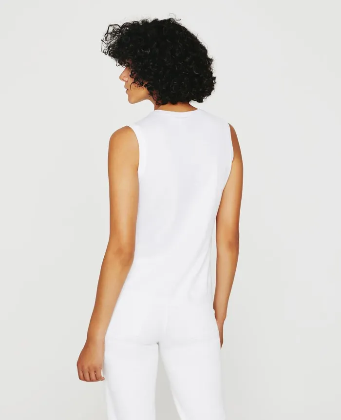 AG Jeans Jagger Muscle Tank True White Women Tees and Tanks AG Jeans Jagger Muscle Tank True White Women Tees and Tanks