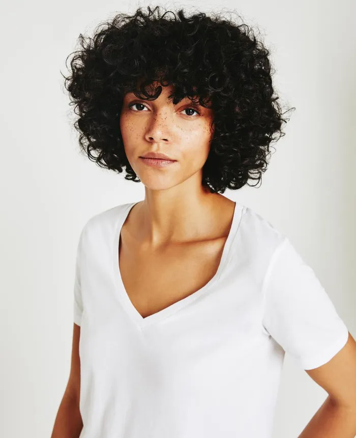AG Jeans Jagger Vee True White Women Tees and Tanks AG Jeans Jagger Vee True White Women Tees and Tanks