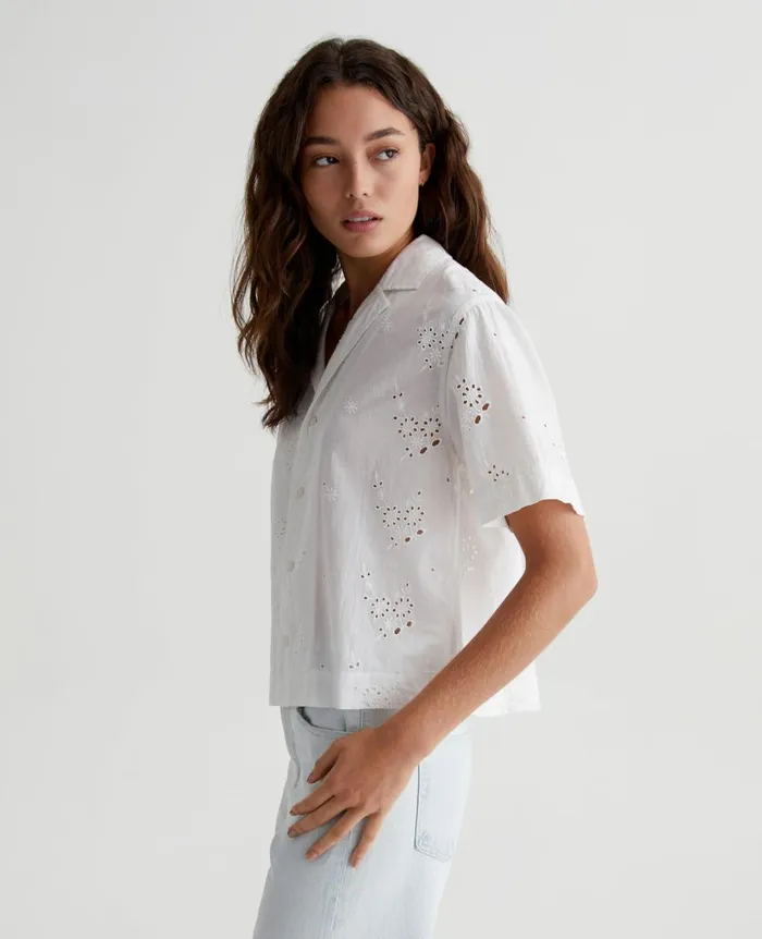 AG Jeans Koa True White Women Tops and Shirts AG Jeans Koa True White Women Tops and Shirts