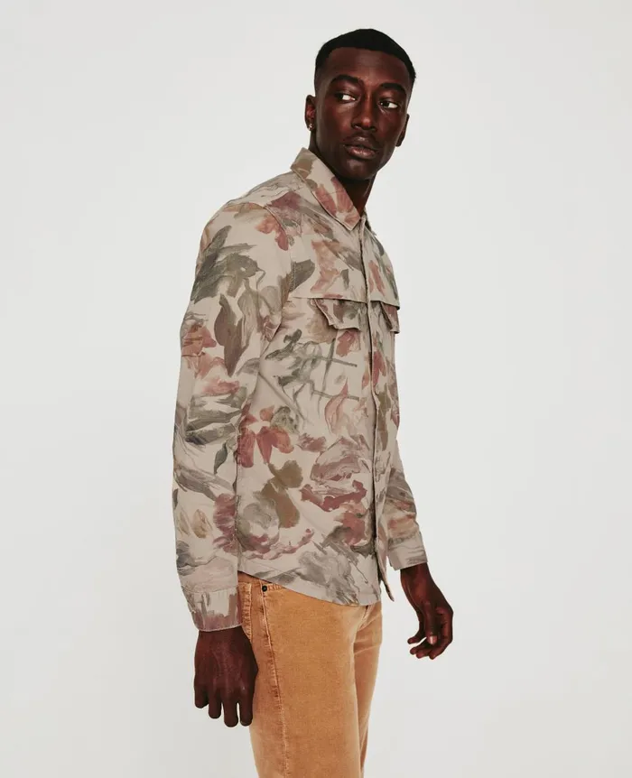 AG Jeans Lance Fatigue Garden Camo Neutral Multi Men Jackets AG Jeans Lance Fatigue Garden Camo Neutral Multi Men Jackets