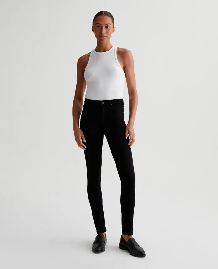 AG Jeans Prima Super Black Women Denim