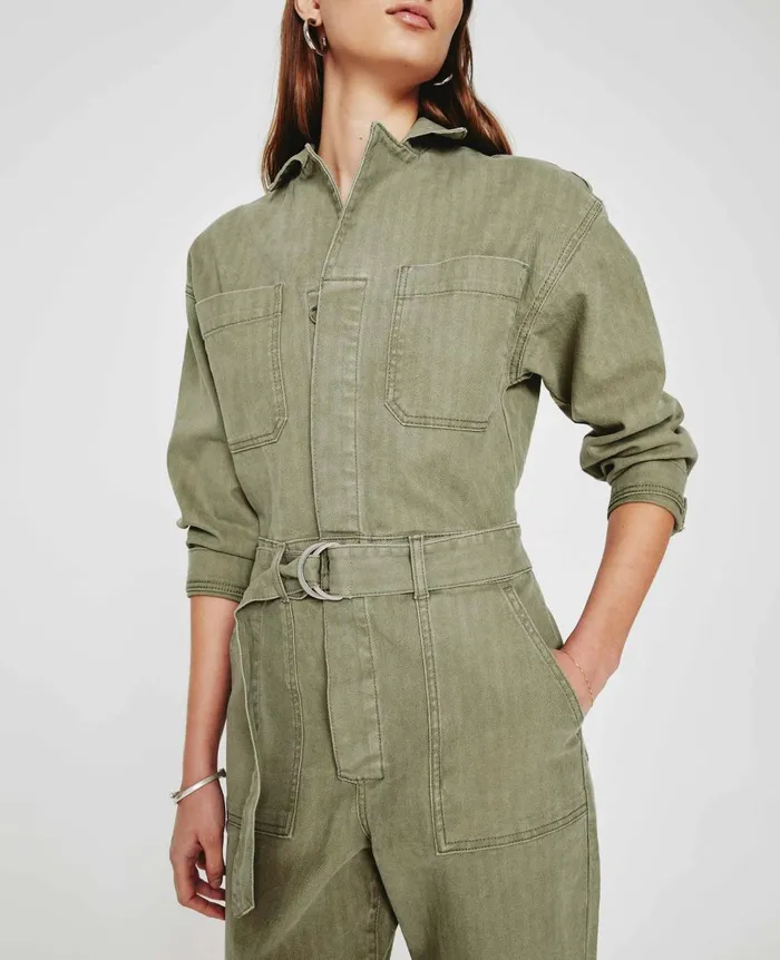 AG Jeans Ryleigh Jumpsuit Sulfur Cavalry Sage Women Dresses and More AG Jeans Ryleigh Jumpsuit Sulfur Cavalry Sage Women Dresses and More