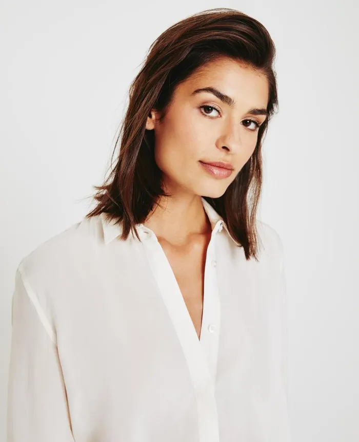 AG Jeans Shiela White Cream Women Tops and Shirts AG Jeans Shiela White Cream Women Tops and Shirts