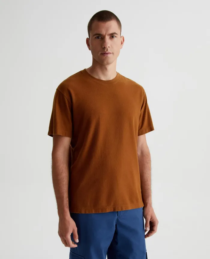 AG Jeans Wesley Crew Tree Bark Men Tees