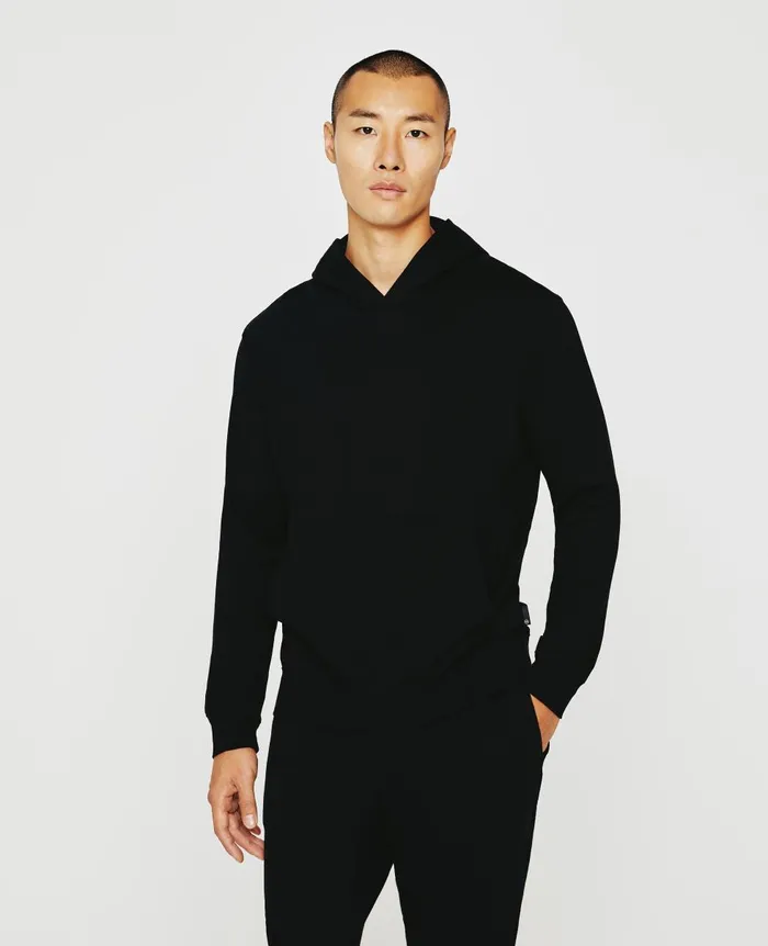 AG Jeans Wesley Hoodie True Black Men Sweatshirts