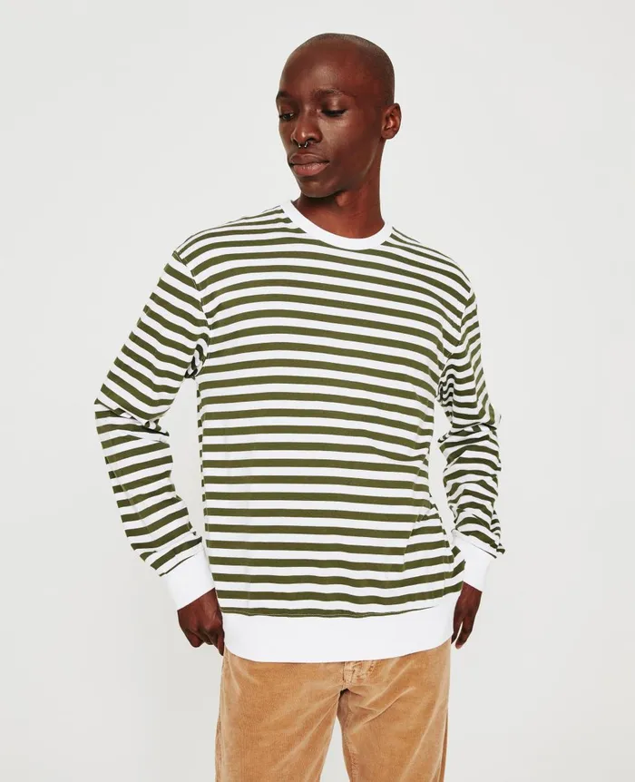 AG Jeans Wesley Pullover True Whitenew Spruce Men Sweatshirts