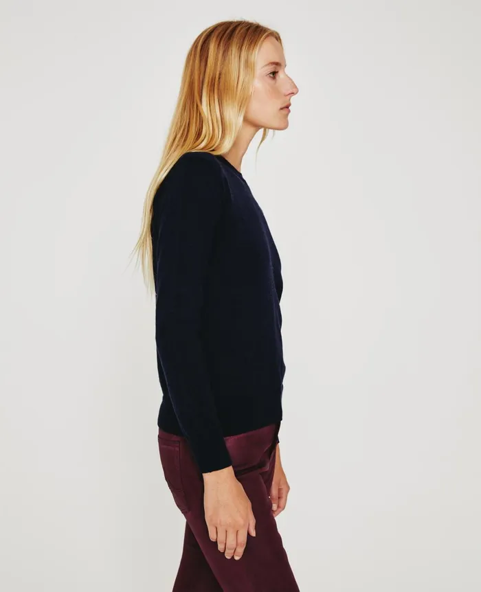 AG Jeans Zuri Crew Deep Navy Women Tops and Shirts AG Jeans Zuri Crew Deep Navy Women Tops and Shirts