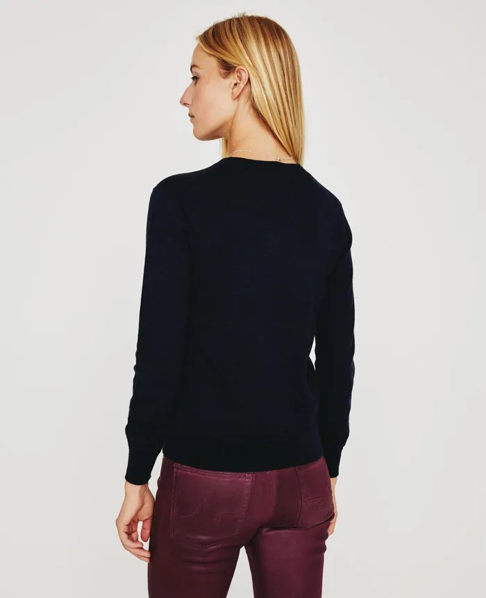 AG Jeans Zuri Crew Deep Navy Women Tops and Shirts AG Jeans Zuri Crew Deep Navy Women Tops and Shirts