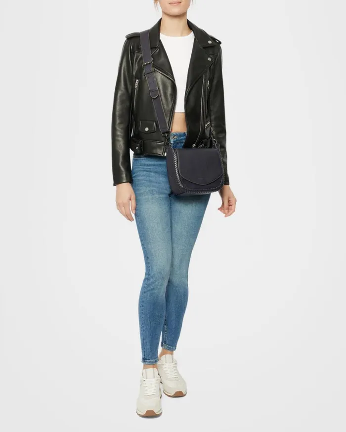 All For Love Saddle Crossbody Ink Blue Women Aimee Kestenberg Crossbody Bags
