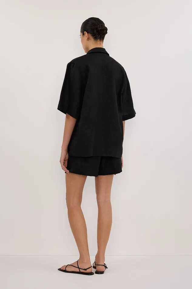 ALONDRA BLACK LINEN SHORT Women DISSH Shorts