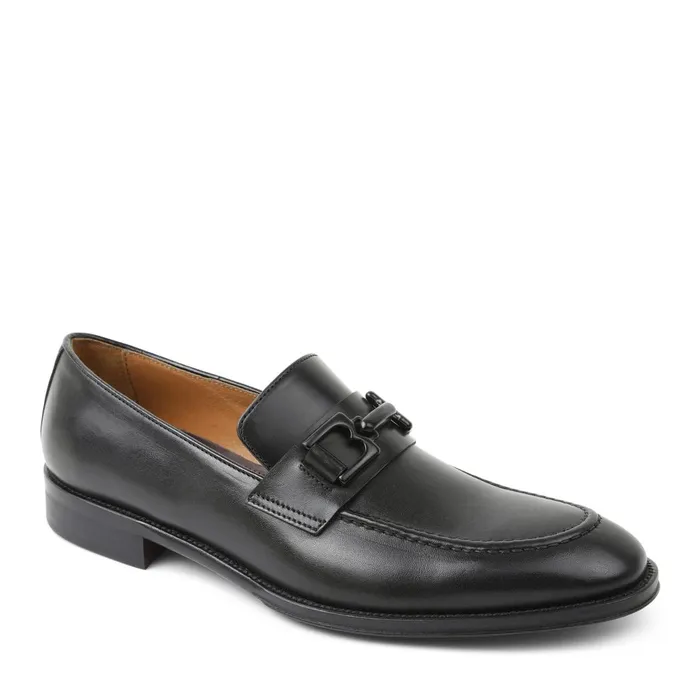 Alpha Classic Bit Leather Loafer 8211 Black Men Bruno Magli Dress Shoes