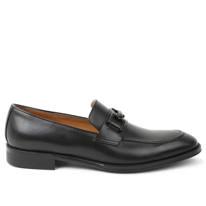 Alpha Classic Bit Leather Loafer 8211 Black Men Bruno Magli Dress Shoes