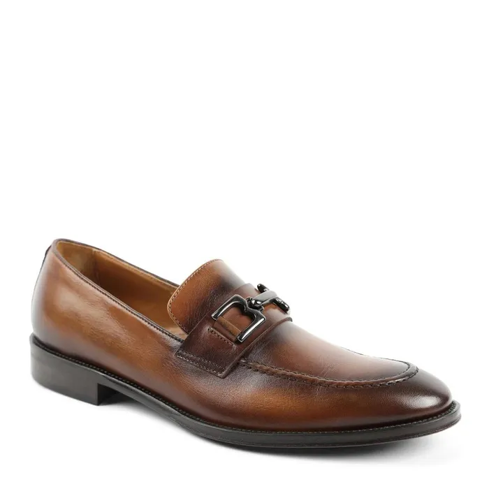Alpha Classic Bit Leather Loafer 8211 Cognac Men Bruno Magli Loafers and Slipons