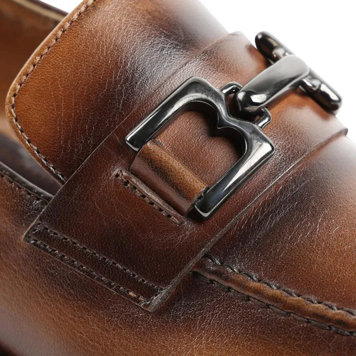 Alpha Classic Bit Leather Loafer 8211 Cognac Men Bruno Magli Loafers and Slipons