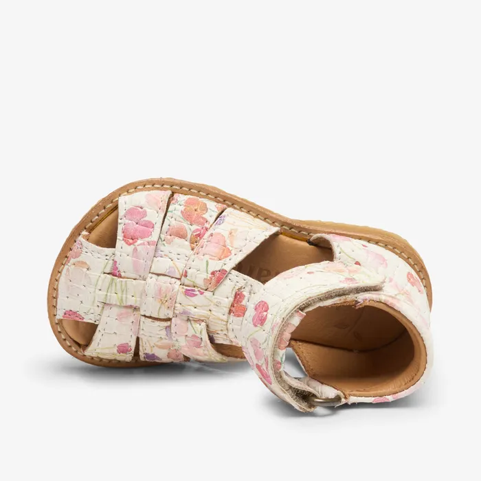 ami flower print white White BABY Sandals bisgaardshoes