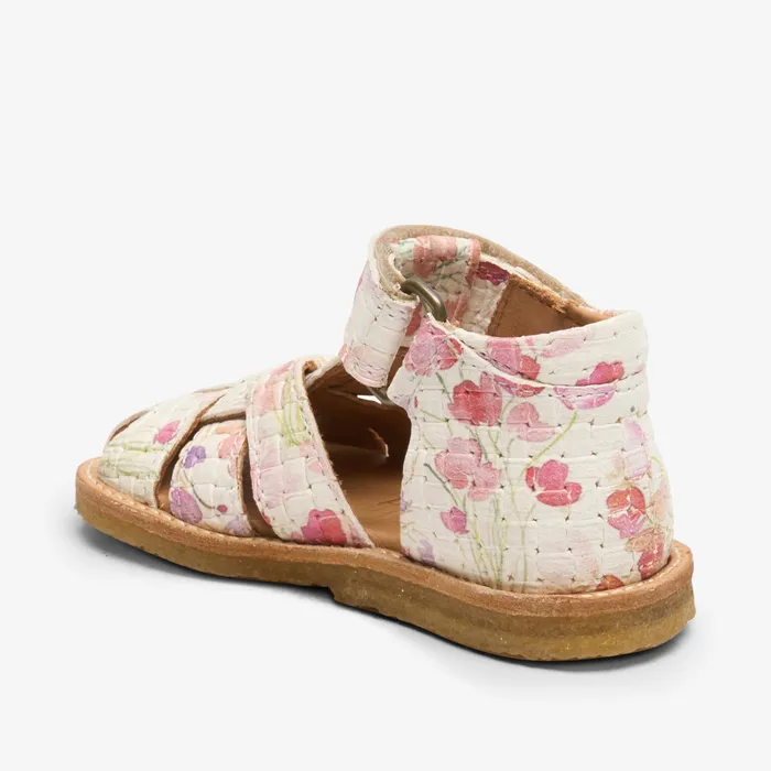ami flower print white White BABY Sandals bisgaardshoes