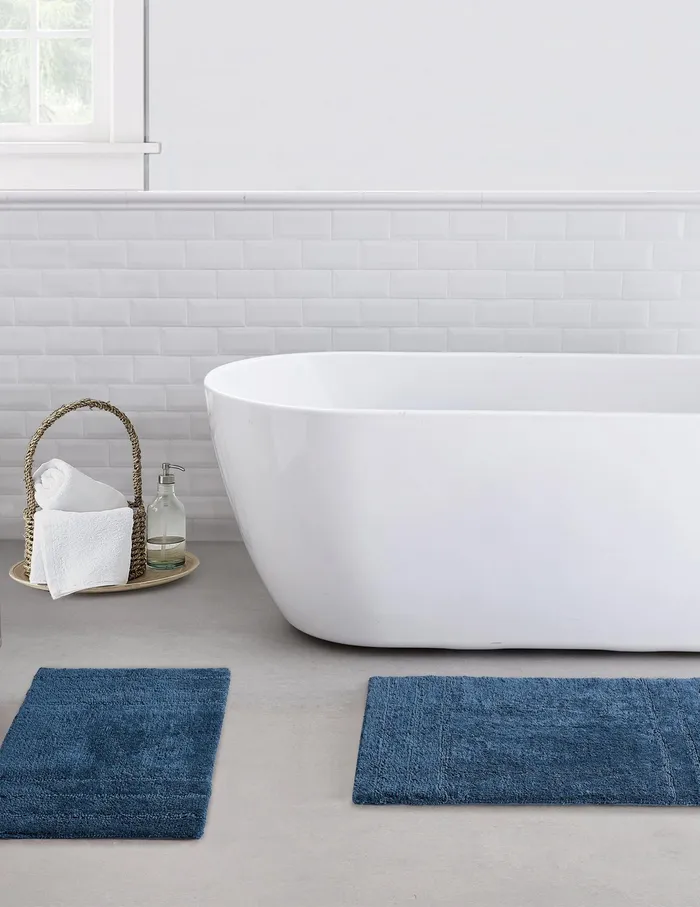 Anne Klein 2 Piece Reverie Bath Set Navy Women Home