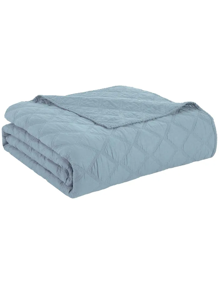 Anne Klein AK Diamond Quilt Set Lt Aqua Women Home Anne Klein AK Diamond Quilt Set Lt Aqua Women Home