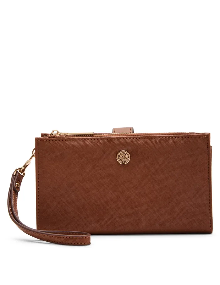 Anne Klein AK Wristlet Chestnut Women Handbags