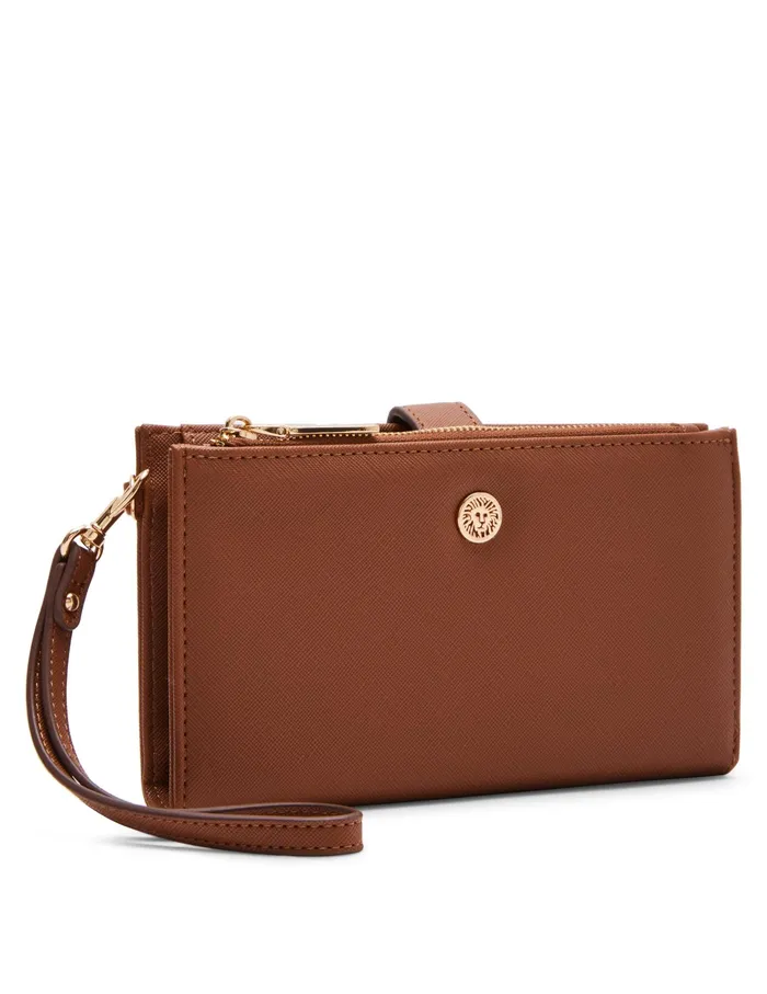 Anne Klein AK Wristlet Chestnut Women Handbags