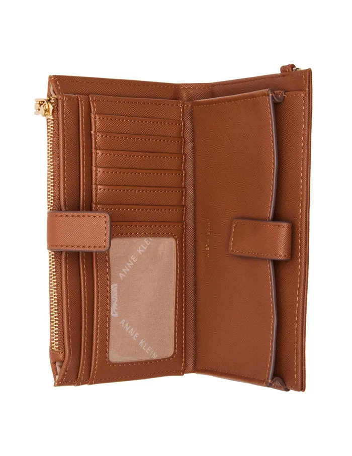 Anne Klein AK Wristlet Chestnut Women Handbags