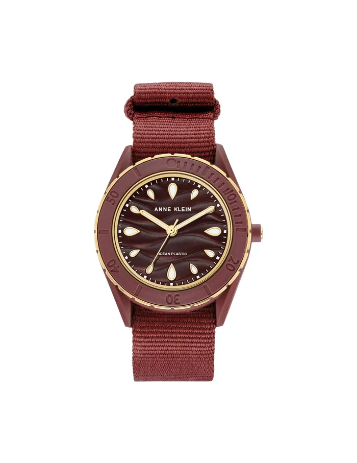 Anne Klein Consider It Solar Recycled Ocean Plastic Woven Strap Watch Goldtone Women Watches 038 Jewelry Anne Klein Consider It Solar Recycled Ocean Plastic Woven Strap Watch Goldtone Women Watches 038 Jewelry