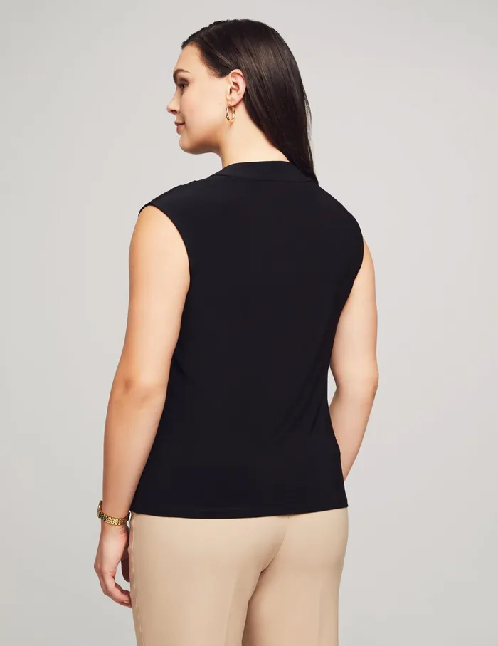 Anne Klein Cowl Neck Top Anne Black Women Clothing