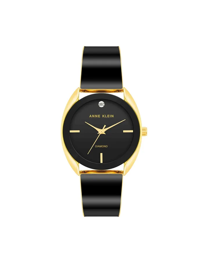 Anne Klein Modern Bangle Watch Black Women Watches 038 Jewelry