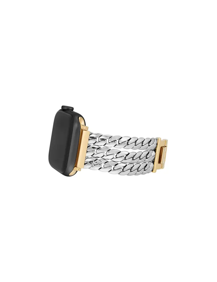Anne Klein Multi Chain Link Band For Apple Watch Twotone Women Watches 038 Jewelry