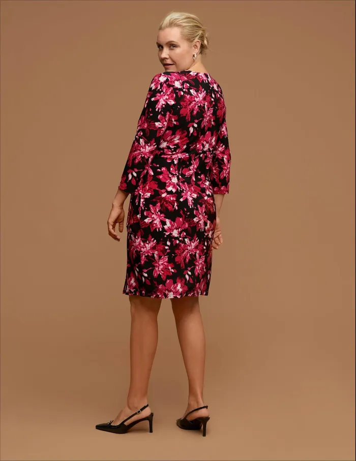 Anne Klein Plus Size Printed Classic Wrap Dress Anne Black Women Clothing